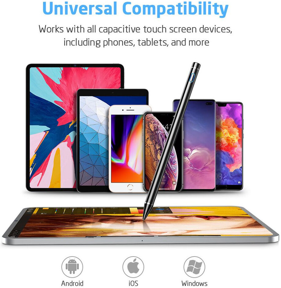 ESR Digital Actieve Stylus Pen met Handschoen + micro-USB-Kabel Zwart afbeelding 5