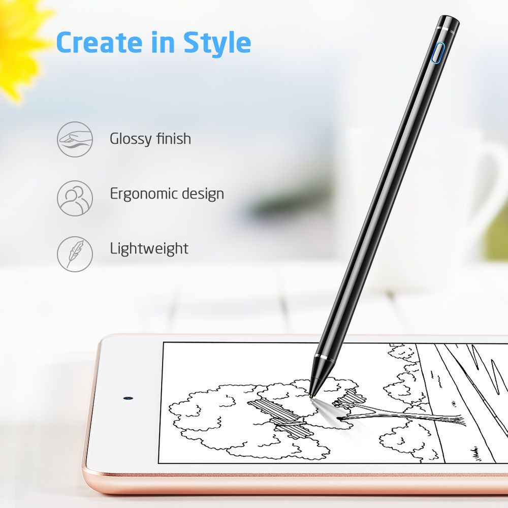 ESR Digital Actieve Stylus Pen met Handschoen + micro-USB-Kabel Zwart afbeelding 8