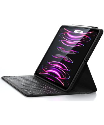 ESR Ascend Keyboard Lite iPad Pro 12.9 Toetsenbord Hoes Zwart Hoesjes