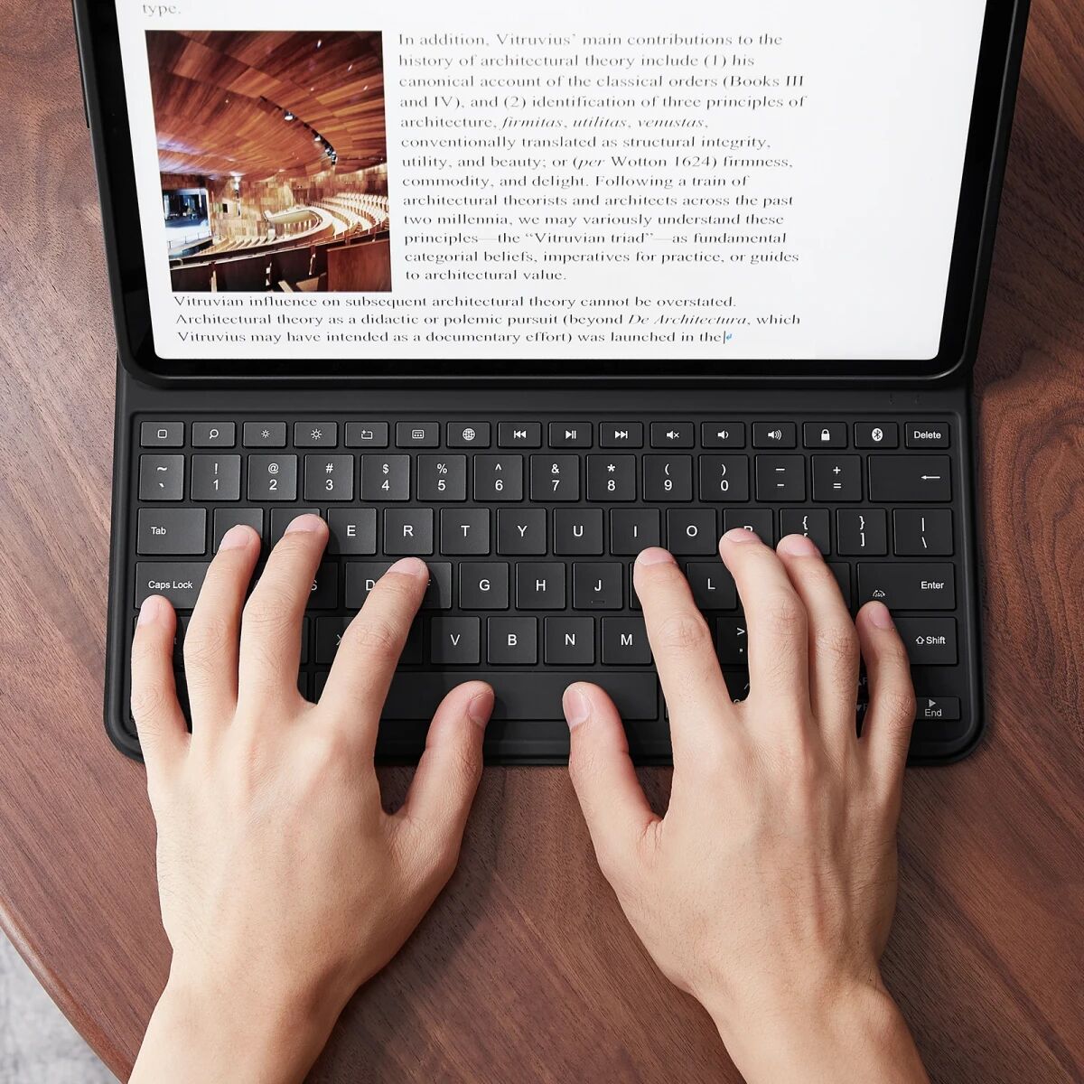 ESR Ascend Keyboard Lite iPad Pro 12.9 Toetsenbord Hoes Zwart afbeelding 5