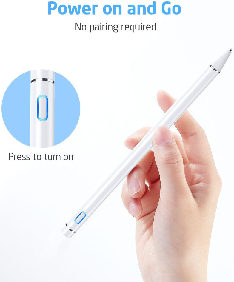 ESR Digital Actieve Stylus Pen met Handschoen + Micro-USB-Kabel Wit afbeelding 4