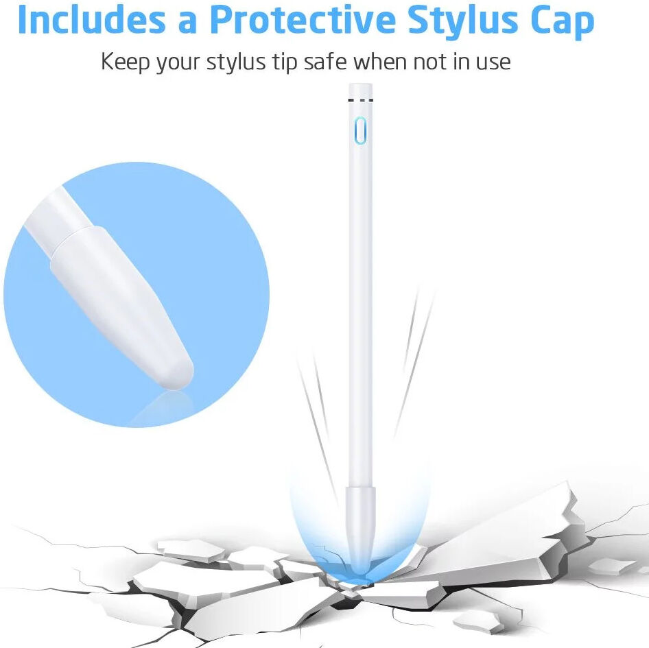ESR Digital Actieve Stylus Pen met Handschoen + Micro-USB-Kabel Wit afbeelding 9