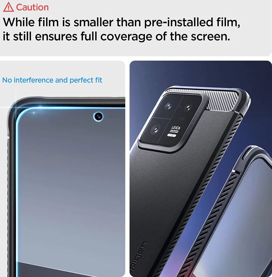 Spigen NeoFlex Xiaomi 13 Pro Screen Protector Display Folie (2-Pack) afbeelding 6