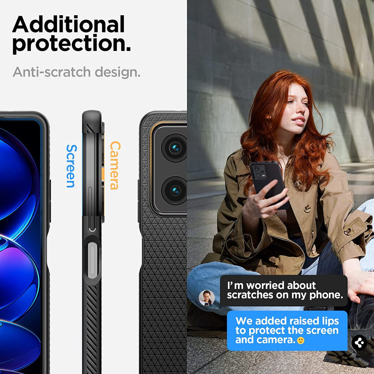 Spigen Liquid Air Xiaomi Redmi Note 12 Pro/Poco X5 Pro Hoesje Zwart afbeelding 6