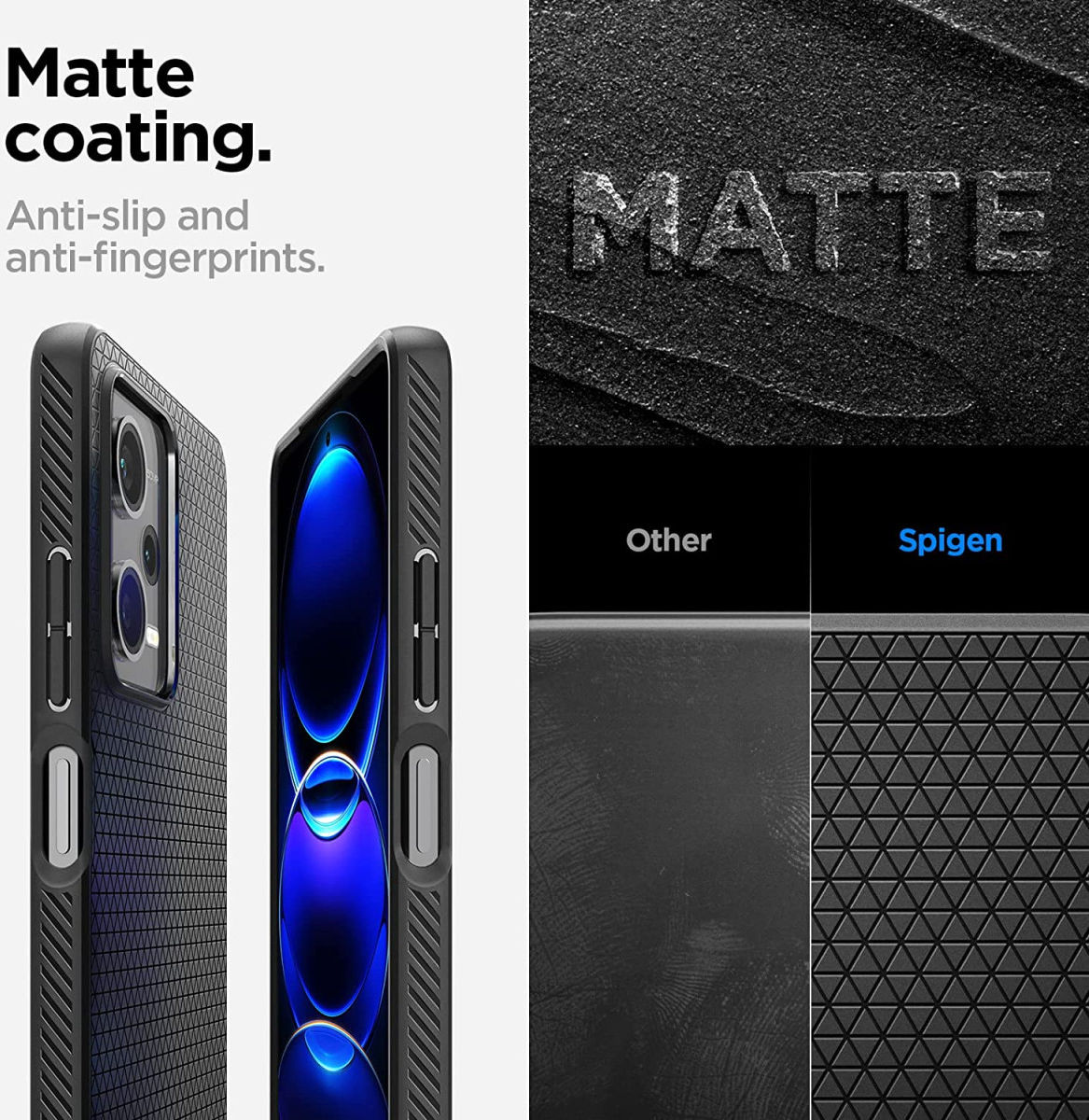 Spigen Liquid Air Xiaomi Redmi Note 12 Pro/Poco X5 Pro Hoesje Zwart afbeelding 7