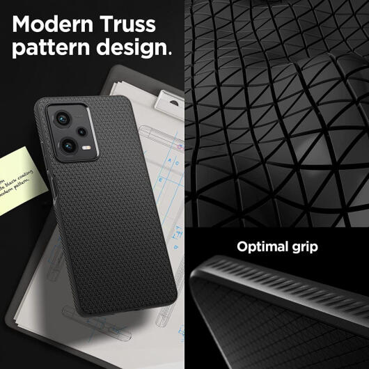 Spigen Liquid Air Xiaomi Redmi Note 12 Pro/Poco X5 Pro Hoesje Zwart afbeelding 4