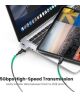 UGREEN 3A Fast Charge USB-A 3.0 naar USB-C Female Adapter 5Gbps Grijs