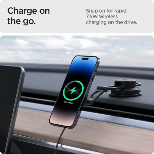 Spigen OneTap Pro 3 Raam/Dashboard MagSafe Houder Auto met Opladen 10W afbeelding 7