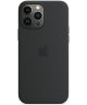 Origineel Apple iPhone 13 Pro Max Hoesje MagSafe Silicone Case Zwart