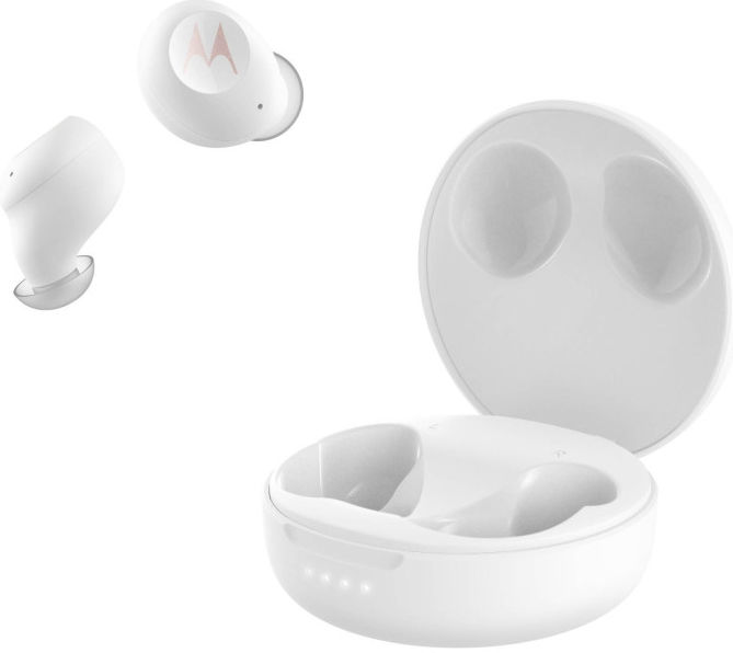 Motorola VerveBuds 250 Draadloze Bluetooth Oordopjes Microfoon Wit afbeelding 2