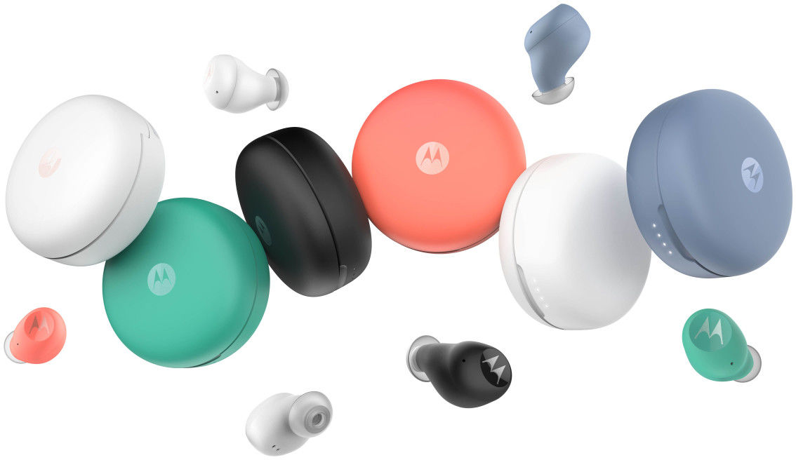 Motorola VerveBuds 250 Draadloze Bluetooth Oordopjes Microfoon Wit afbeelding 4