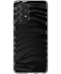 HappyCase Samsung Galaxy A52 / A52S Hoesje Flexibel TPU Zebra