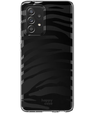HappyCase Samsung Galaxy A52 / A52S Hoesje Flexibel TPU Zebra Hoesjes