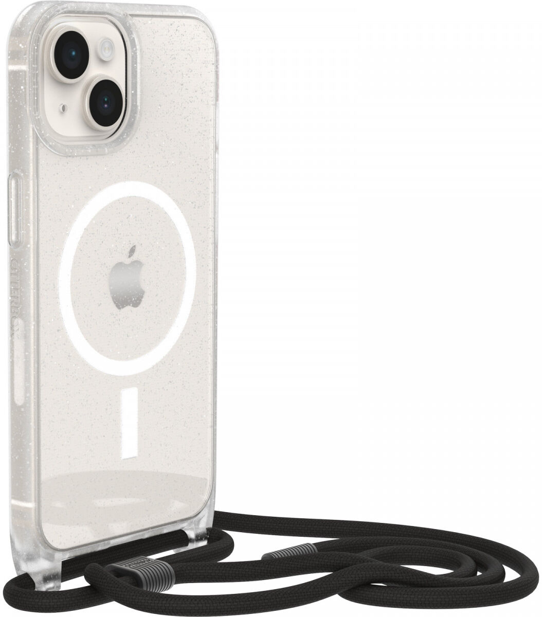 OtterBox React Necklace MagSafe iPhone 16e / 14 Hoesje met Koord Glitter afbeelding 4