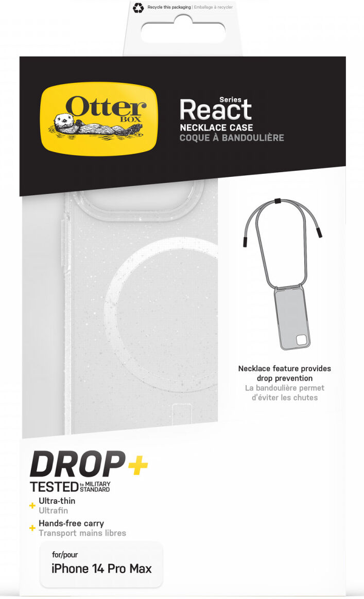 OtterBox React Necklace iPhone 14 Pro Max Hoesje met Koord Glitter afbeelding 7