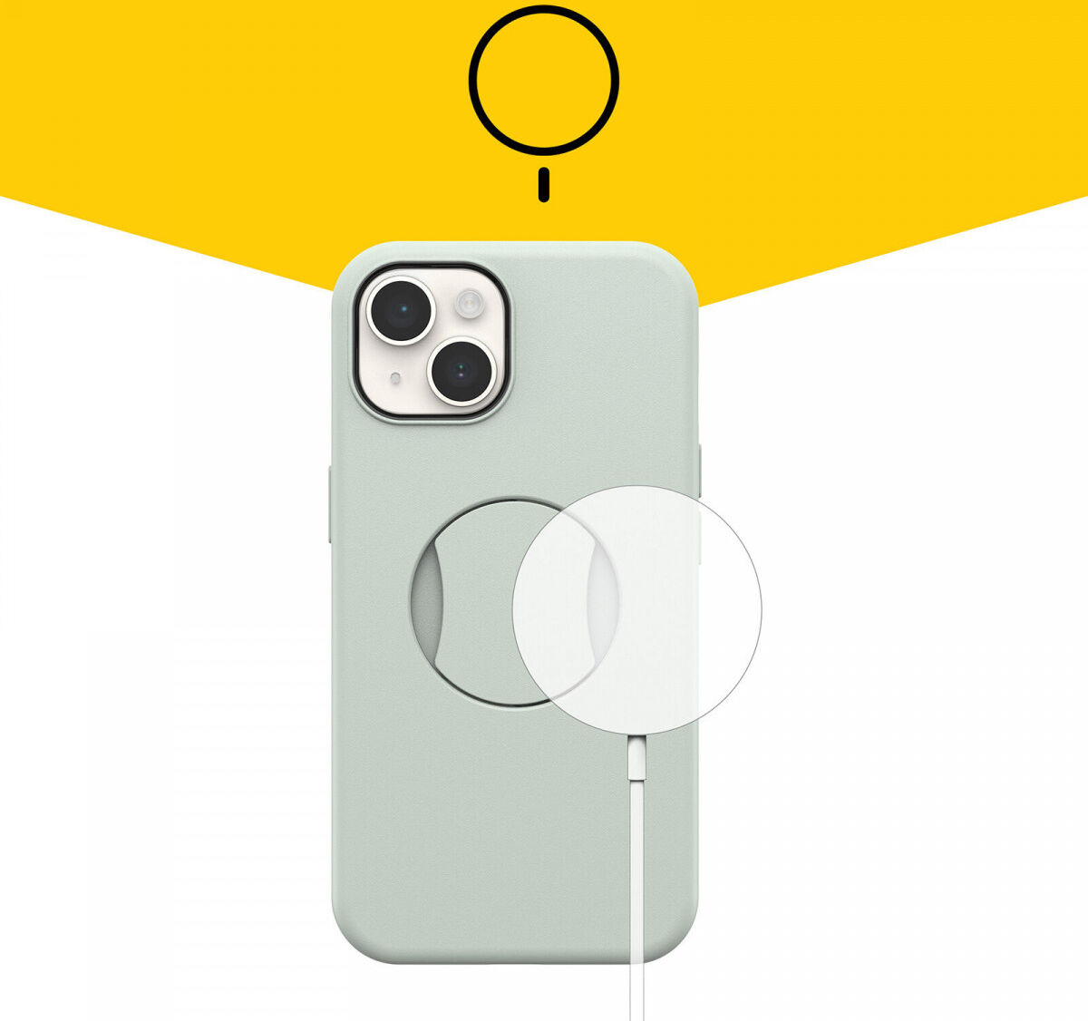 OtterBox OtterGrip Apple iPhone 14 / iPhone 13 Hoesje Back Cover Groen afbeelding 4