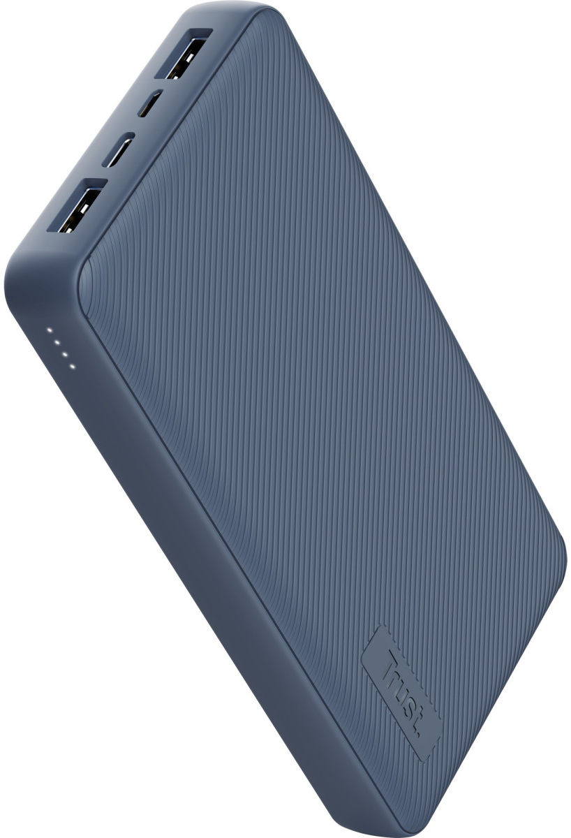 Trust Primo Eco Compacte USB-A/USB-C Powerbank 20.000 mAh Blauw afbeelding 2
