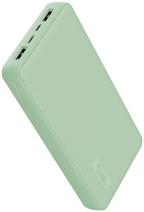Trust Primo Eco Compacte USB-A/USB-C Powerbank 20.000 mAh Groen afbeelding 2