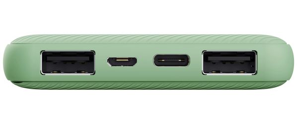 Trust Primo Eco Ultra Dunne USB-A/USB-C Powerbank 10.000 mAh Groen afbeelding 2