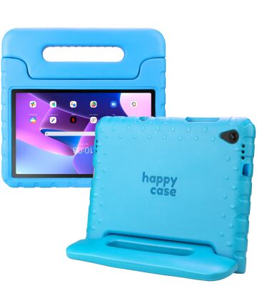 HappyCase Lenovo Tab M10 Plus/FHD Plus Kinderhoes met Handvat Blauw Hoesjes