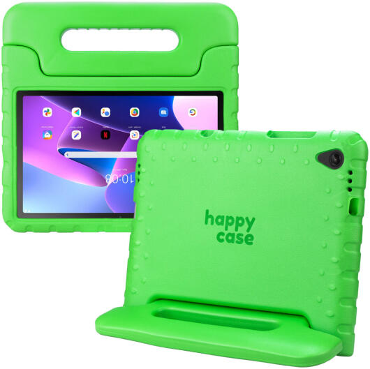HappyCase Lenovo Tab M10 Plus/FHD Plus Kinderhoes met Handvat Groen afbeelding 1