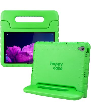 HappyCase Lenovo Tab P11/P11 Plus Kinder Tablethoes met Handvat Groen Hoesjes