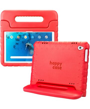 HappyCase Lenovo Tab M10 HD Gen 1 Kinder Tablethoes met Handvat Rood Hoesjes