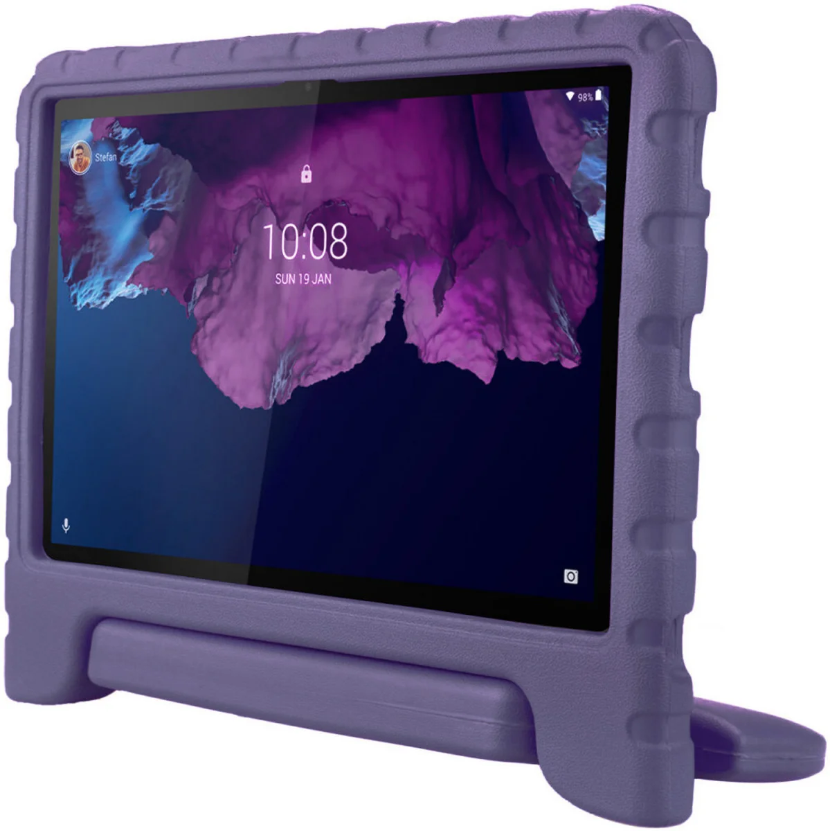 HappyCase Lenovo Tab M10 HD Gen 1 Kinder Tablethoes met Handvat Paars afbeelding 4
