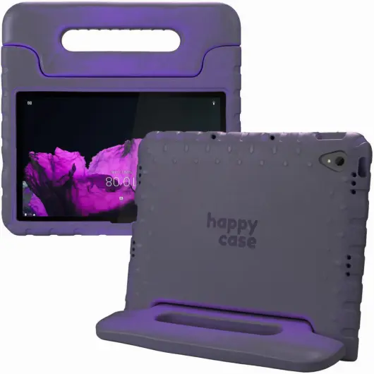 HappyCase Lenovo Tab M10 HD Gen 1 Kinder Tablethoes met Handvat Paars afbeelding 1