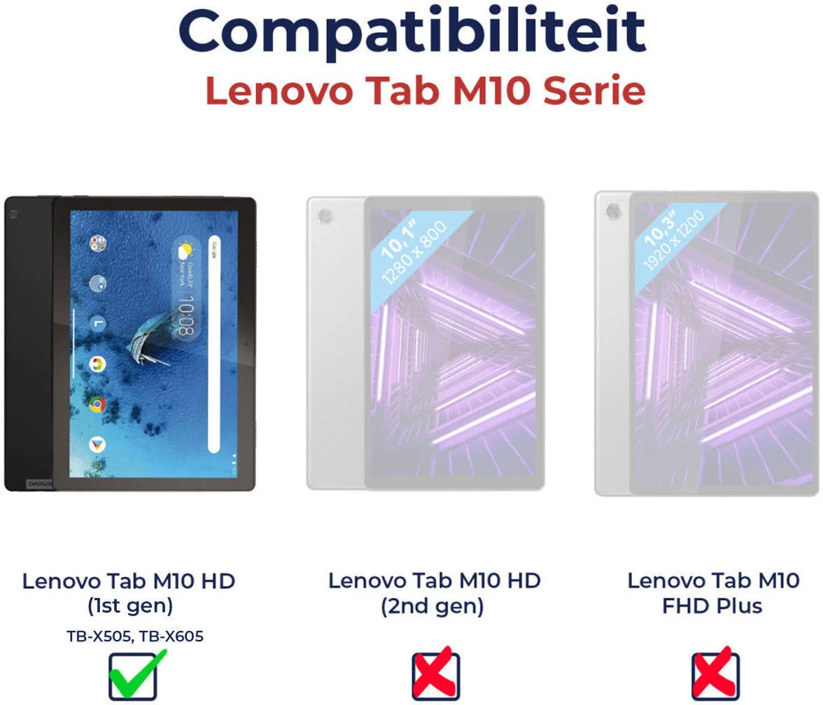 HappyCase Lenovo Tab M10 HD Gen 1 Kinder Tablethoes met Handvat Groen afbeelding 5