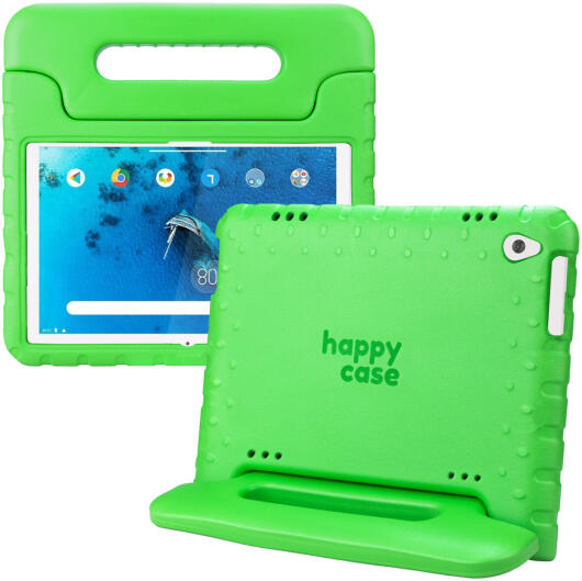 HappyCase Lenovo Tab M10 HD Gen 1 Kinder Tablethoes met Handvat Groen afbeelding 1