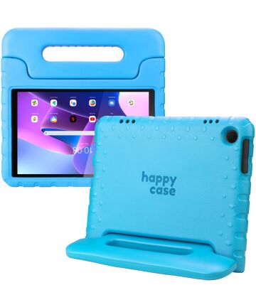 HappyCase Lenovo Tab M10 Gen 3 10.1 Kinder Tablethoes Handvat Blauw Hoesjes