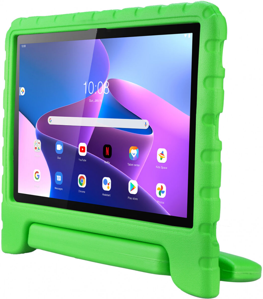 HappyCase Lenovo Tab M10 Gen 3 10.1 Kinder Tablethoes Handvat Groen afbeelding 8