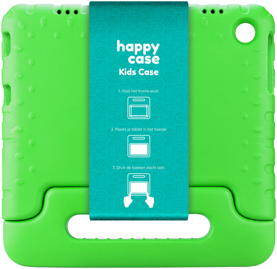 HappyCase Lenovo Tab M10 Gen 3 10.1 Kinder Tablethoes Handvat Groen afbeelding 10