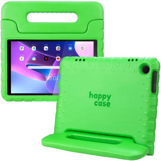 HappyCase Lenovo Tab M10 Gen 3 10.1 Kinder Tablethoes Handvat Groen afbeelding 1