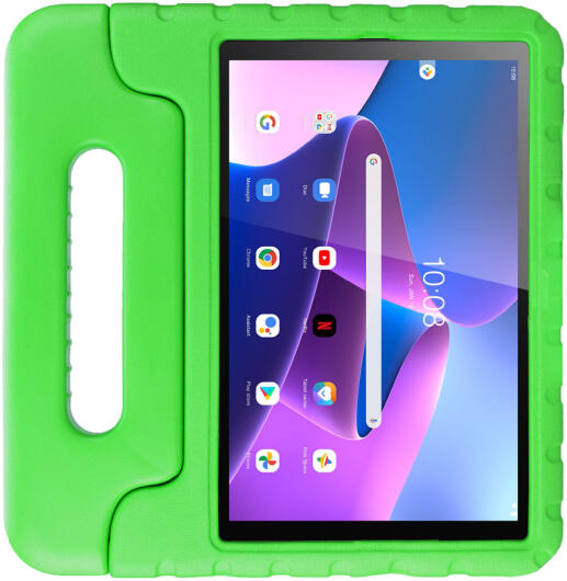 HappyCase Lenovo Tab M10 Gen 3 10.1 Kinder Tablethoes Handvat Groen afbeelding 2