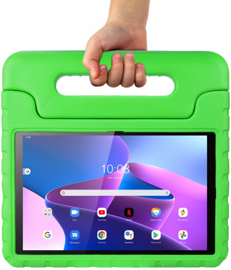 HappyCase Lenovo Tab M10 Gen 3 10.1 Kinder Tablethoes Handvat Groen afbeelding 9