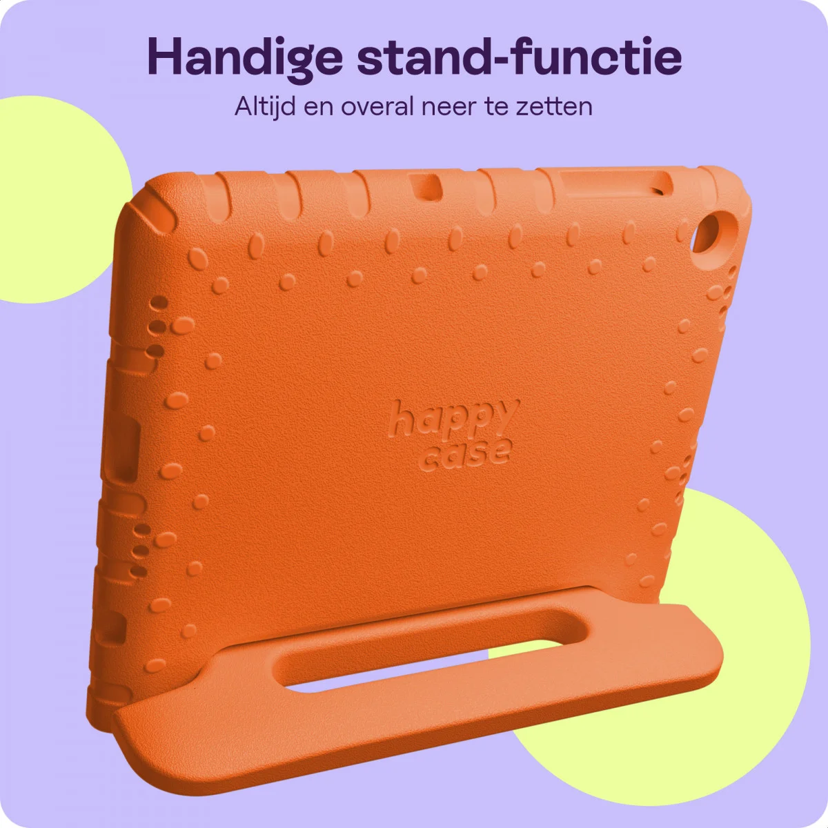 HappyCase Lenovo Tab M10 Gen 3 10.1 Kinder Tablethoes Handvat Oranje afbeelding 5