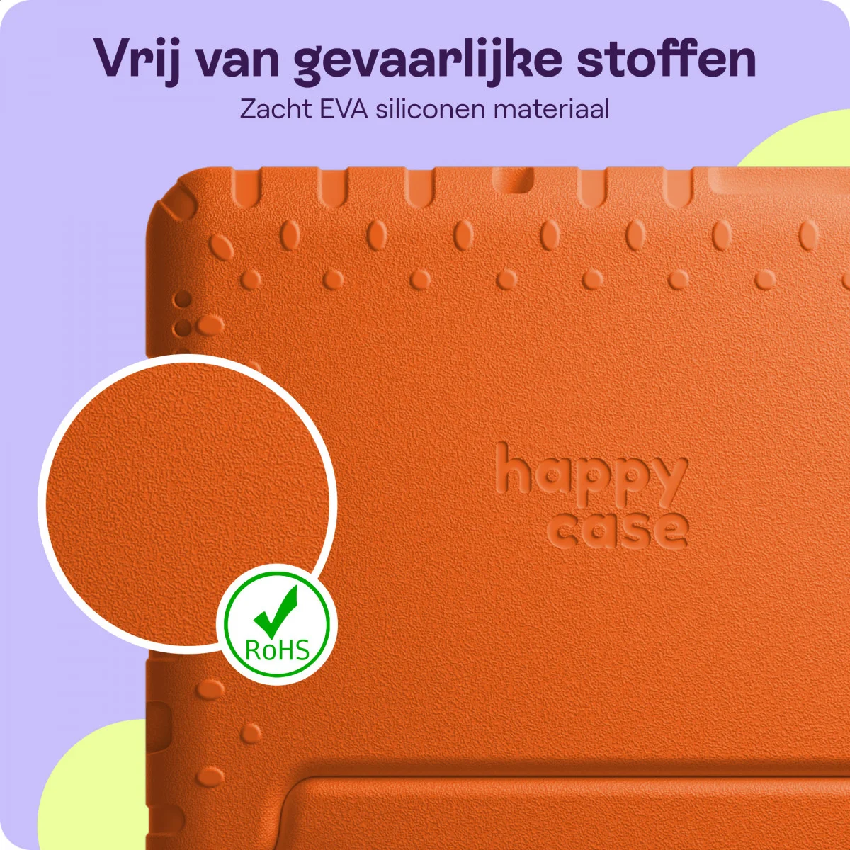 HappyCase Lenovo Tab M10 Gen 3 10.1 Kinder Tablethoes Handvat Oranje afbeelding 7