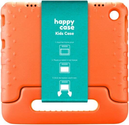 HappyCase Lenovo Tab M10 Gen 3 10.1 Kinder Tablethoes Handvat Oranje afbeelding 9