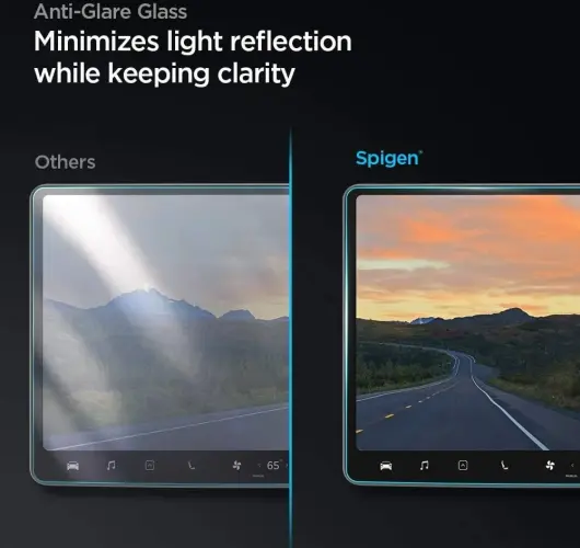 Spigen EZ Fit GLAS.tR Tesla Model 3 (2017-2023) / Y (2020-2024) Screen Protector afbeelding 7