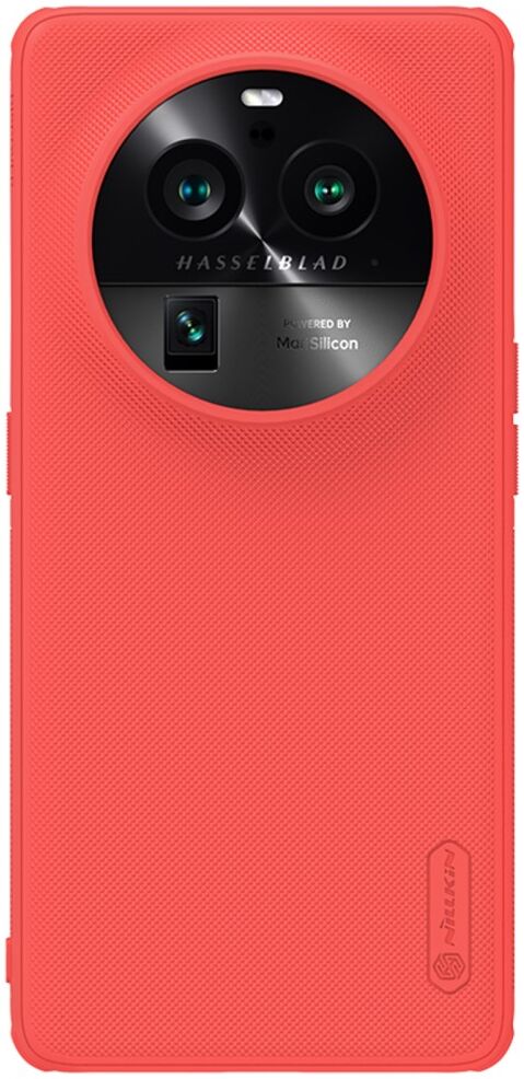 Nillkin Super Frosted Shield Oppo Find X6 Pro Hoesje Back Cover Rood afbeelding 1