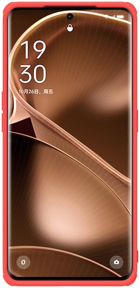 Nillkin Super Frosted Shield Oppo Find X6 Pro Hoesje Back Cover Rood afbeelding 2