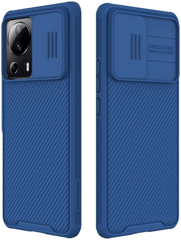 Nillkin CamShield Xiaomi 13 Lite Hoesje met Camera Slider Blauw afbeelding 1