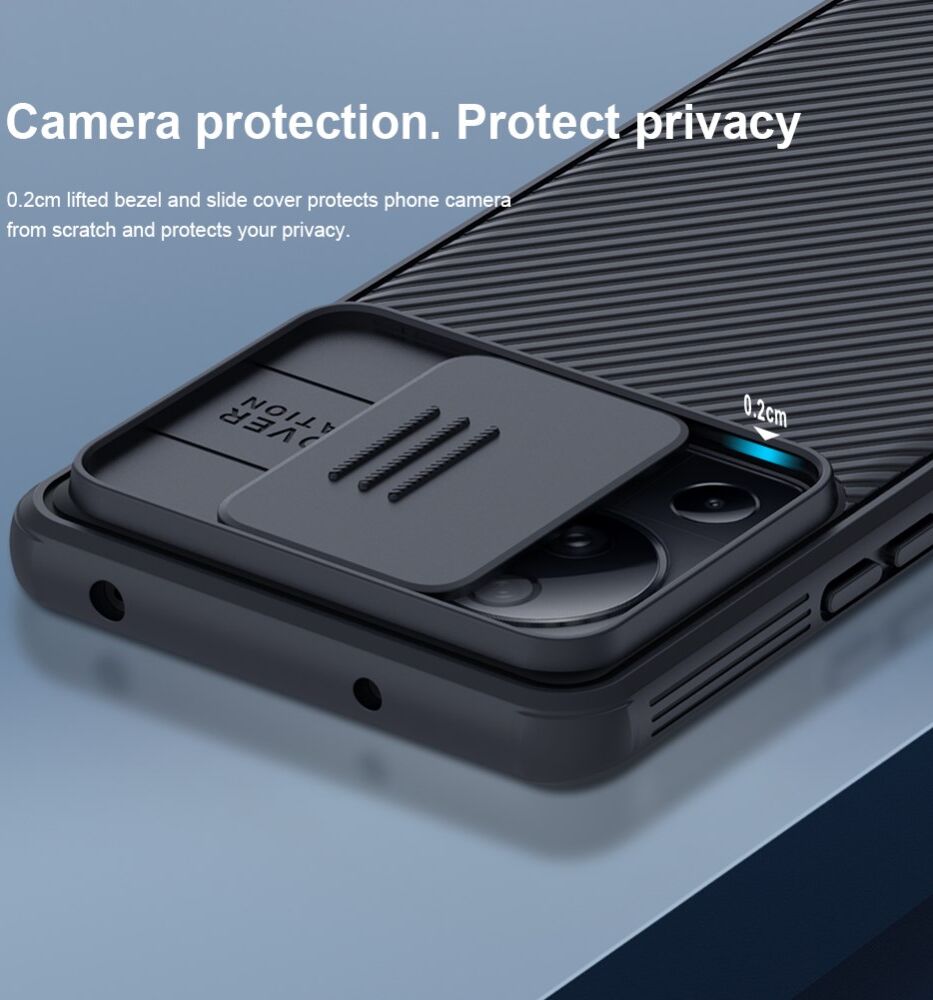 Nillkin CamShield Xiaomi 13 Lite Hoesje met Camera Slider Blauw afbeelding 5