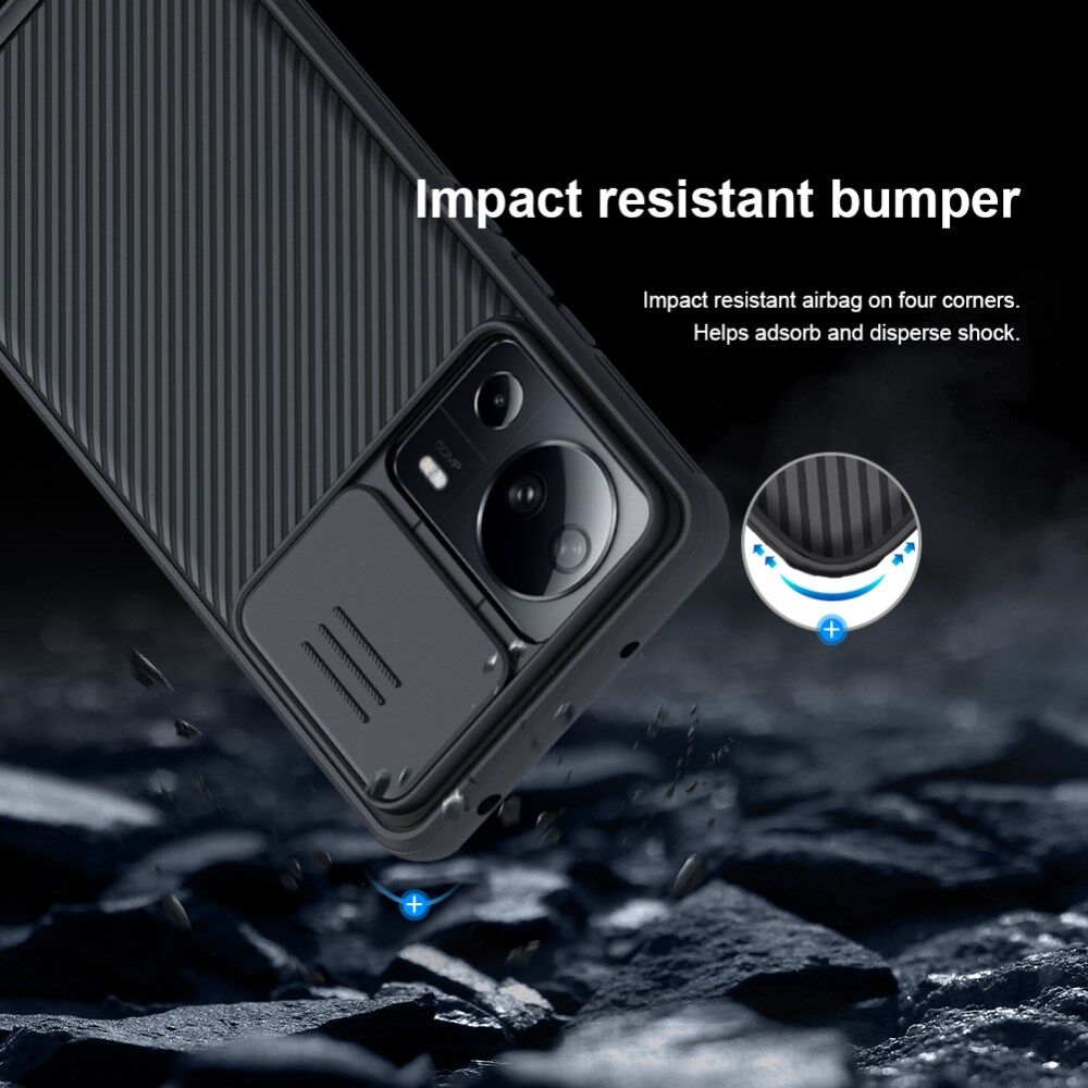 Nillkin CamShield Xiaomi 13 Lite Hoesje met Camera Slider Blauw afbeelding 9