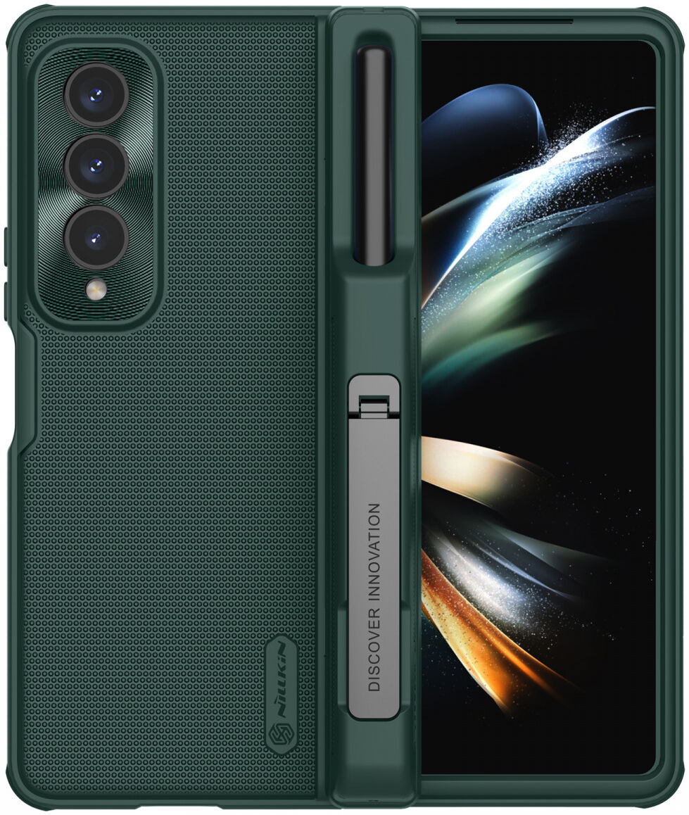 Nillkin Super Frosted Shield Samsung Z Fold 4 Hoesje Pen Edition Groen afbeelding 1