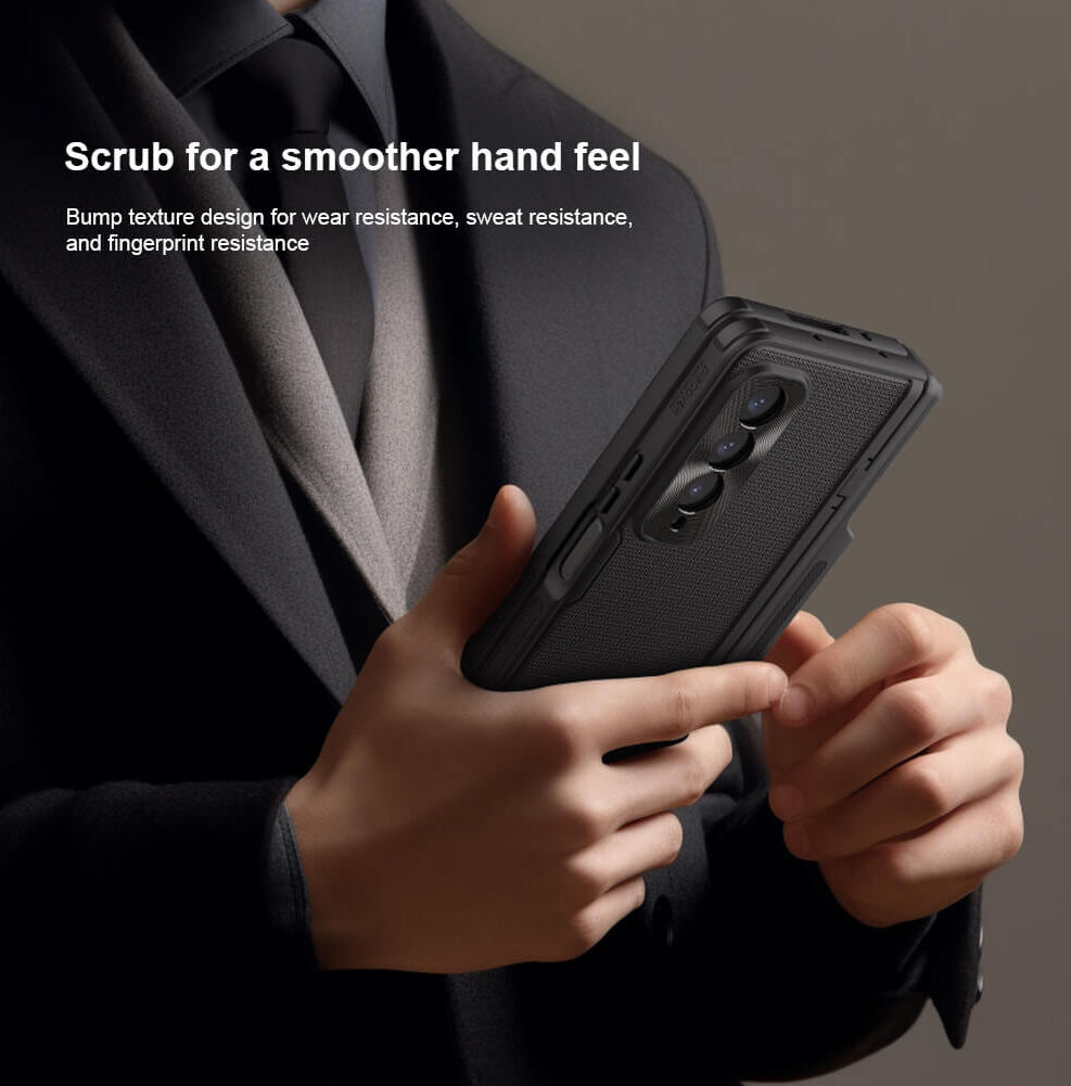 Nillkin Super Frosted Shield Samsung Z Fold 4 Hoesje Pen Edition Groen afbeelding 8