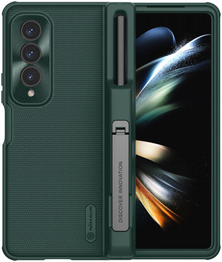 Nillkin Super Frosted Shield Samsung Z Fold 4 Hoesje Pen Edition Groen afbeelding 1