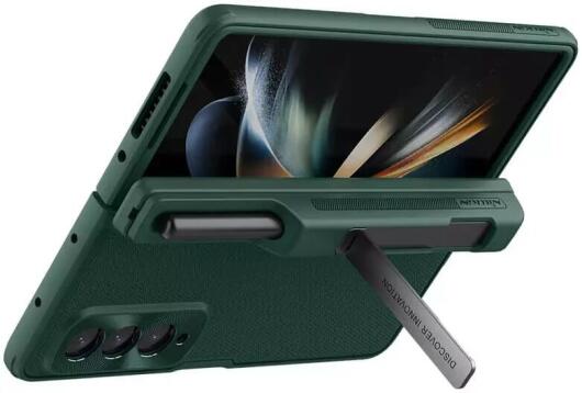 Nillkin Super Frosted Shield Samsung Z Fold 4 Hoesje Pen Edition Groen afbeelding 2
